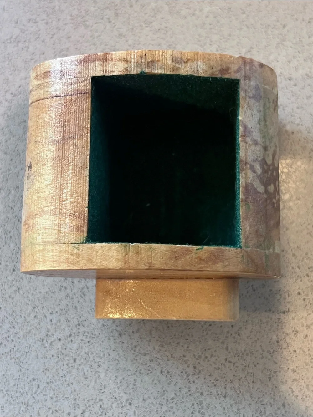 Handcrafted wooden bandsaw box curved wooden jewelry/trinket box Artesian